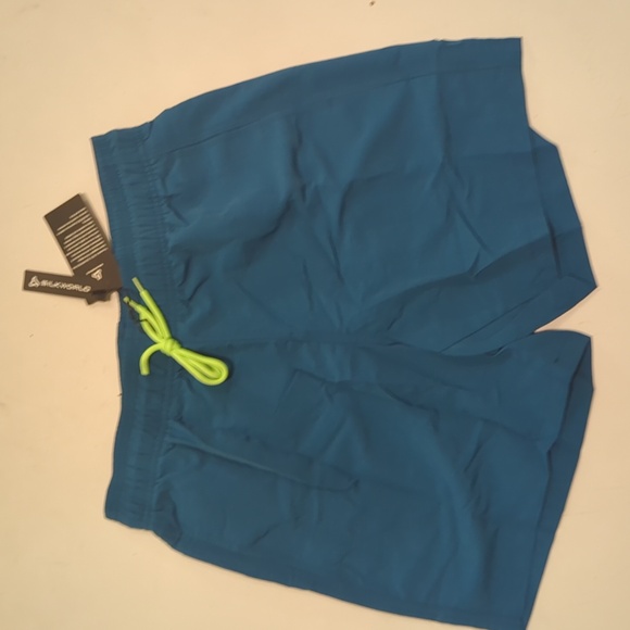 Silkworld Teal Men's Extra Small Swimming Trunks - Picture 2 of 4